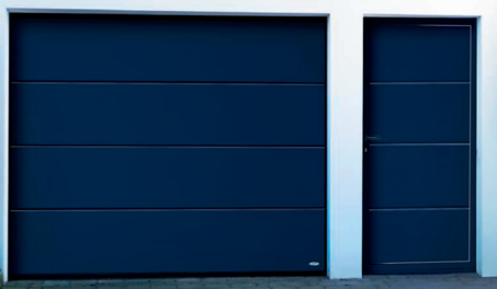 Garageport med dörr